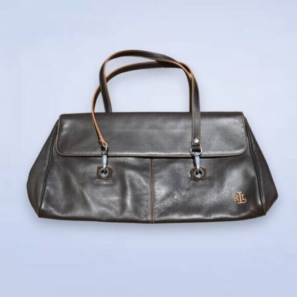 Lauren Ralph Lauren Brown Leather Purse - Picture 2 of 12